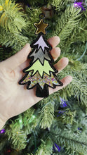 Load and play video in Gallery viewer, Grinch&#39;s Starry Christmas Tree Ornament
